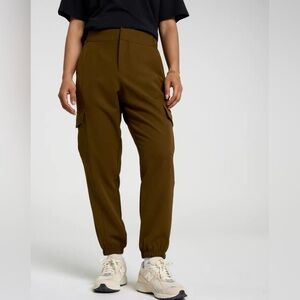 Calia Effortless Crepe Olive Joggers
